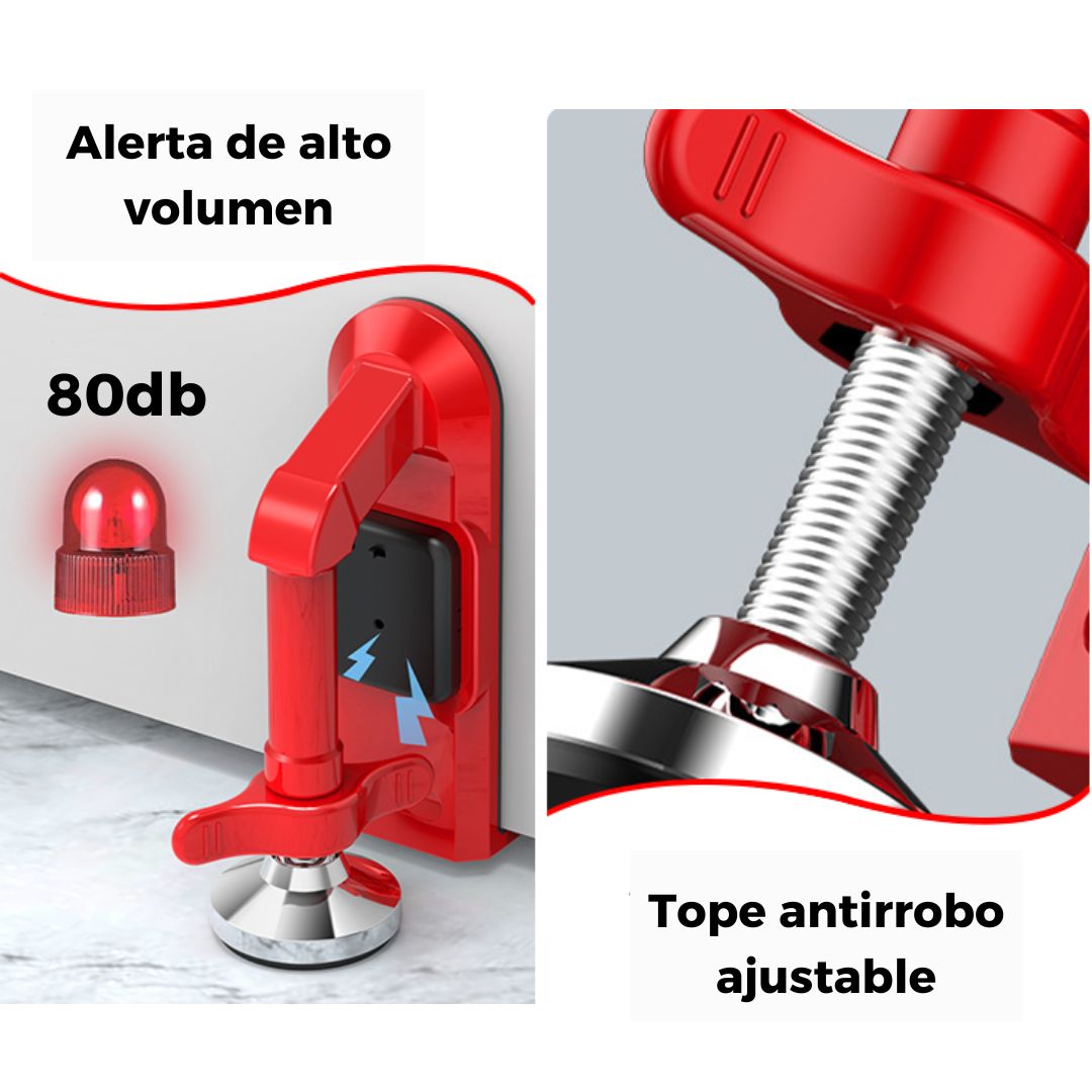 SafeNLock™  Seguridad portátil con alarma integrada